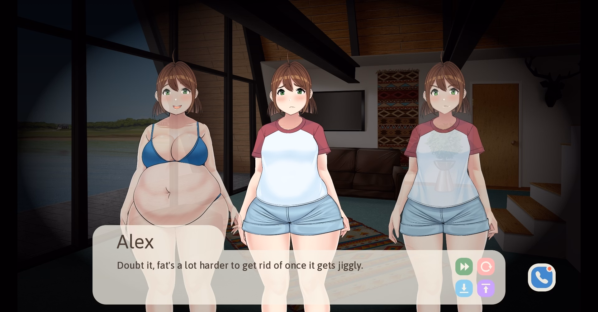 VN Ren'Py Abandoned Forks: A Weight Gain Visual Novel [Big Cake] [Team Spoon]