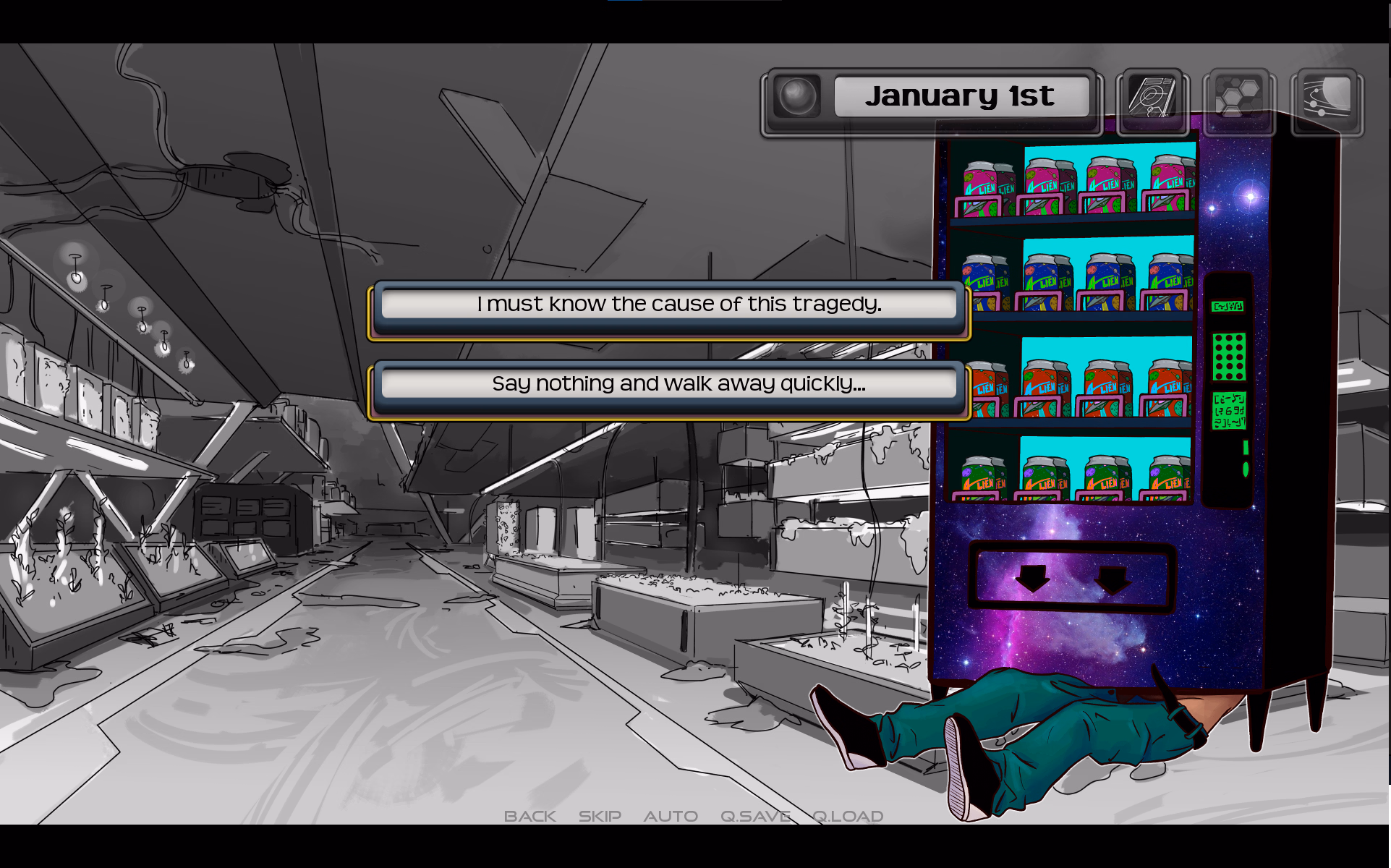 Ren'Py Abandoned Strange New Bodies [v0.4.5] [Thinking Experiment]