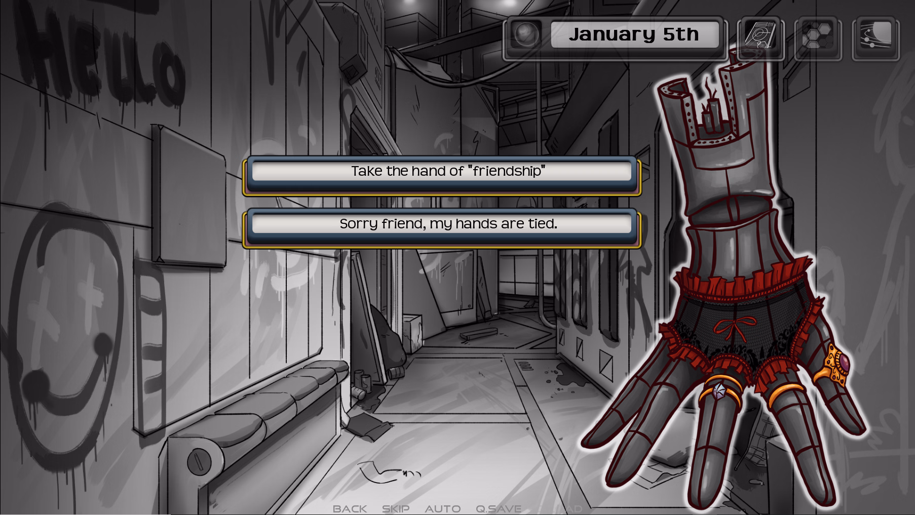 Ren'Py Abandoned Strange New Bodies [v0.4.5] [Thinking Experiment]