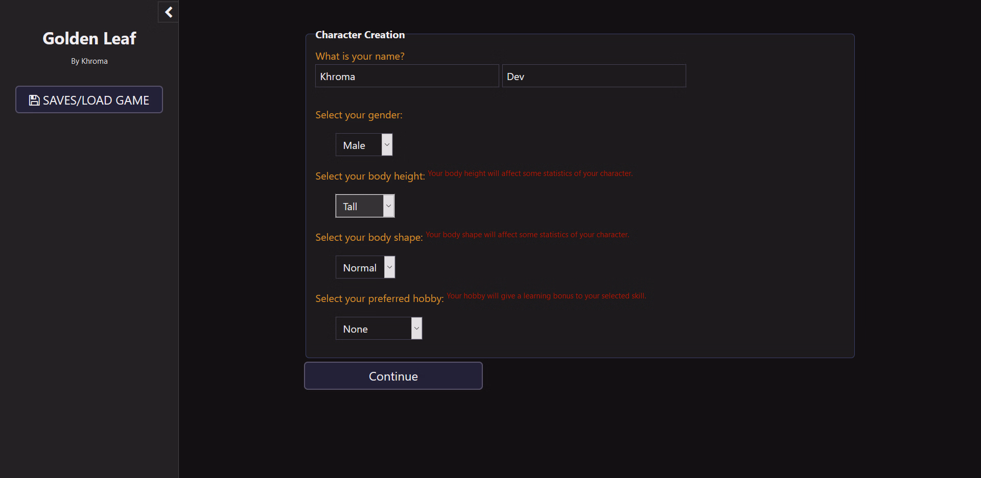 HTML Abandoned Golden Leaf [v0.2.4.1] [Khroma]