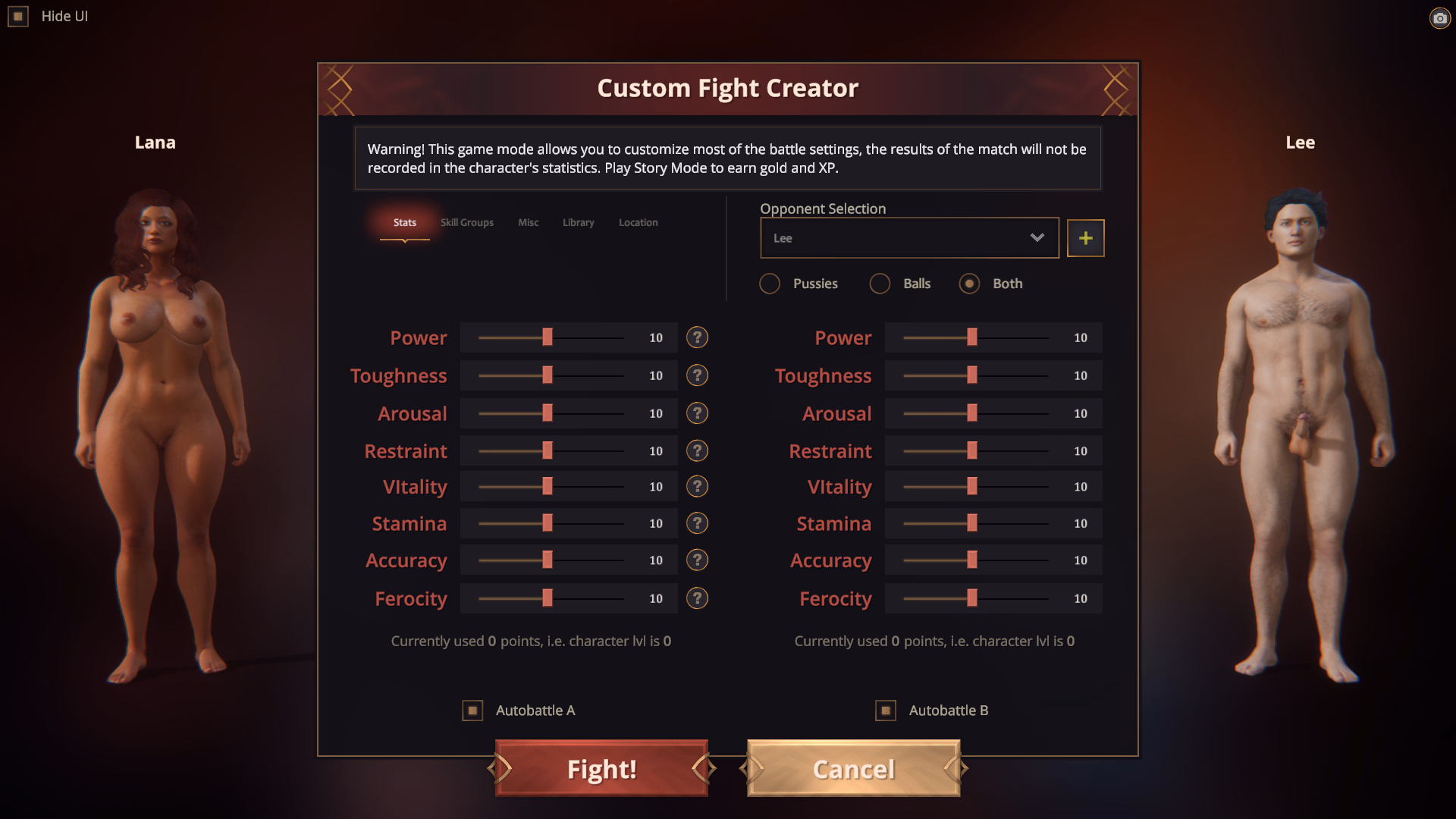 Unity Naked Fighter 3D [v2025.63] [Sam3DX]