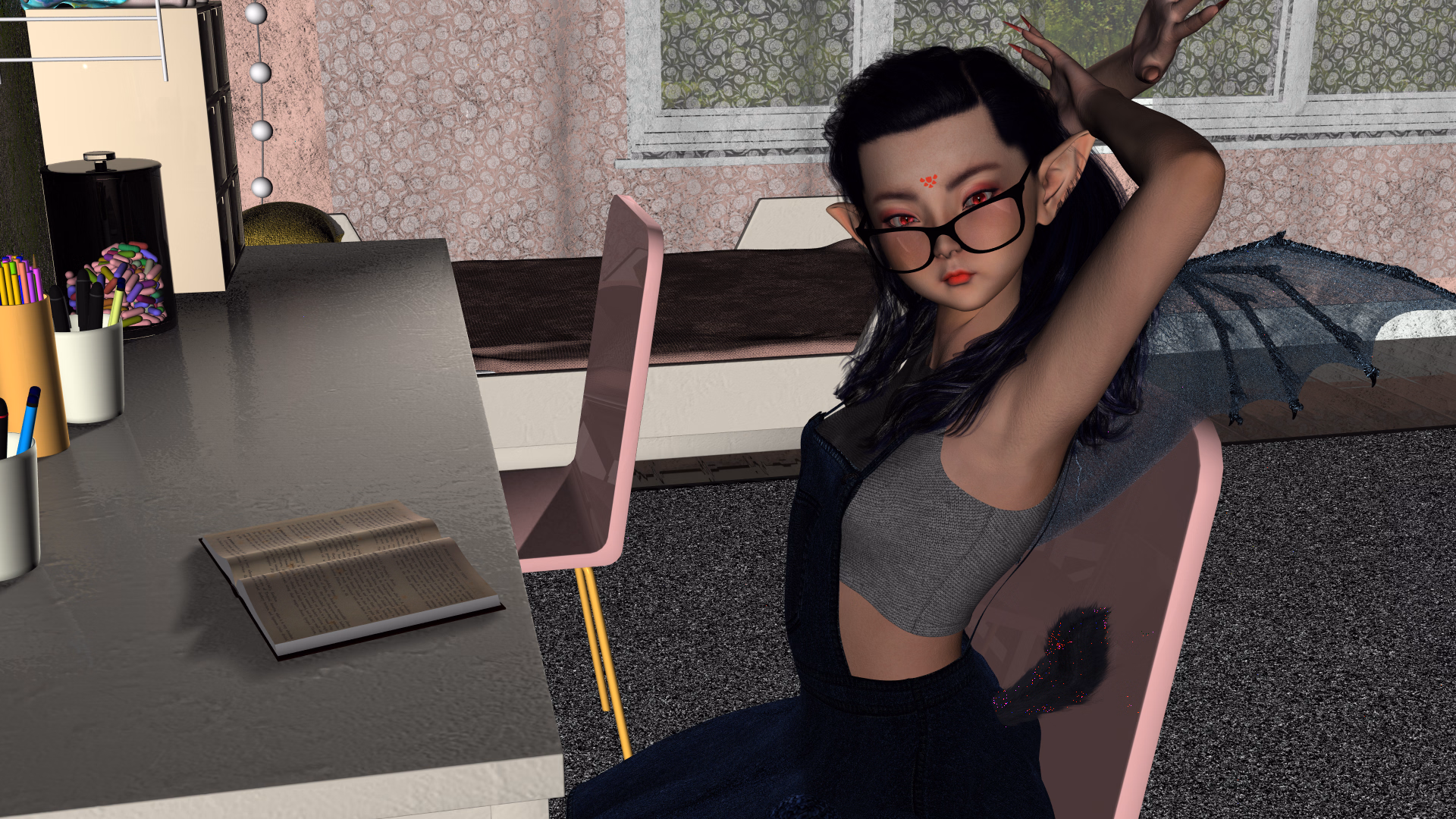 VN Ren'Py Abandoned Where The Pink Is [v0.1] [Piloo Games]