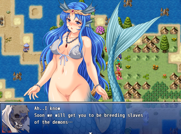 RPGM Completed Mermaid hell - The day four mermaids were attacked by 10,000 demons. [Final] [dark.ryona.x15]