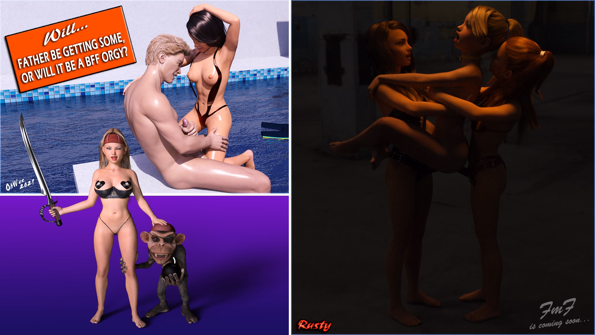 VN Ren'Py Completed FmF - Theatrical Cut & FmF Stories [v2] [OhWee, RustyV]