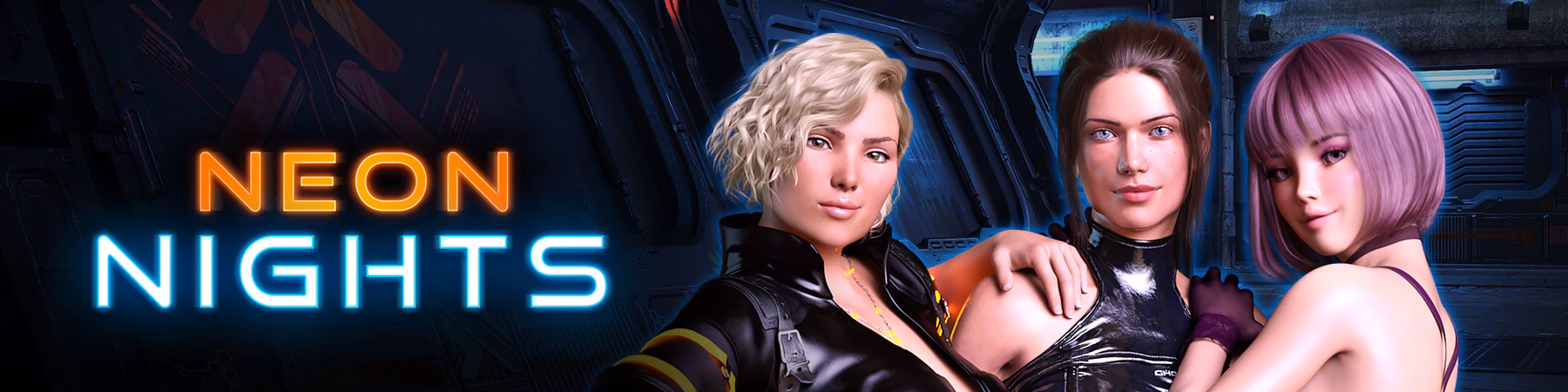 VN Ren'Py Completed Neon Nights [v1.0] [CrazySky3D]