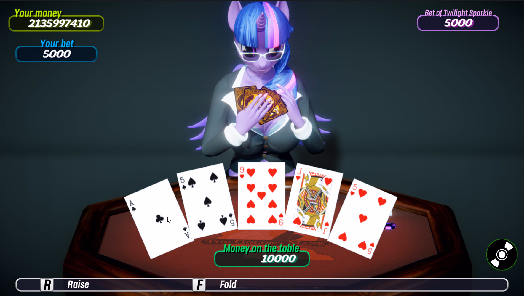 Unity Abandoned Golden Mane - Casino Equestria [v0.0.5.4] [HentaiRed]