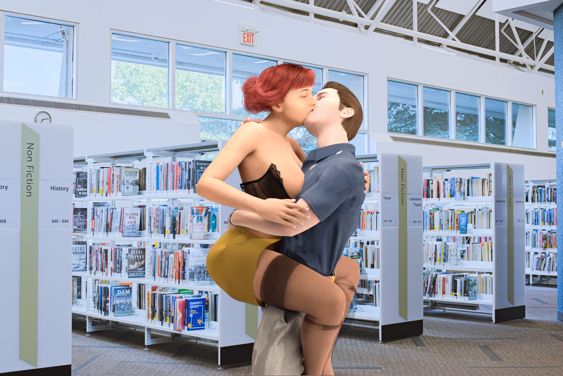 VN Ren'Py Abandoned Sexy Library Ann [S1E1] [Valu Snax]