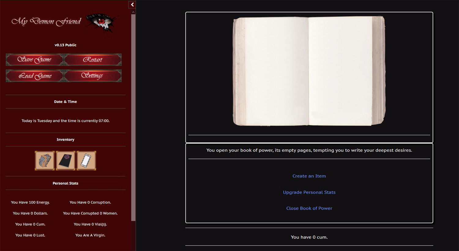 HTML Completed My Demon Friend [v1.2a] [Aviary]