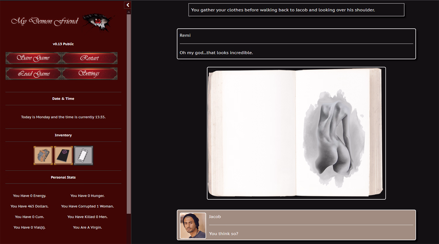 HTML Completed My Demon Friend [v1.2a] [Aviary]