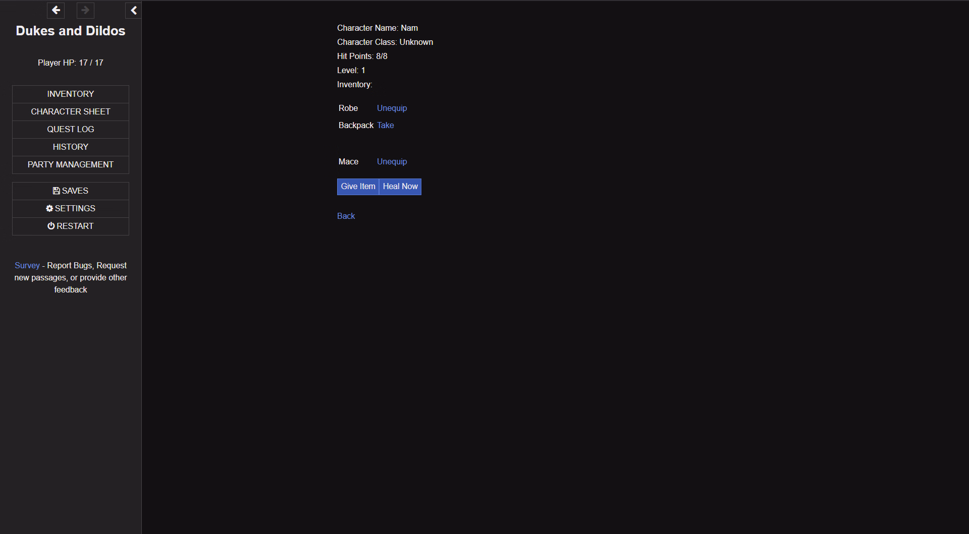 HTML Abandoned Dukes & Dildos [v0.60] [Sara]