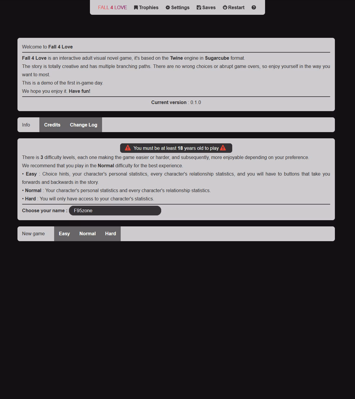HTML Fall 4 Love [v0.3.4] [F4L]