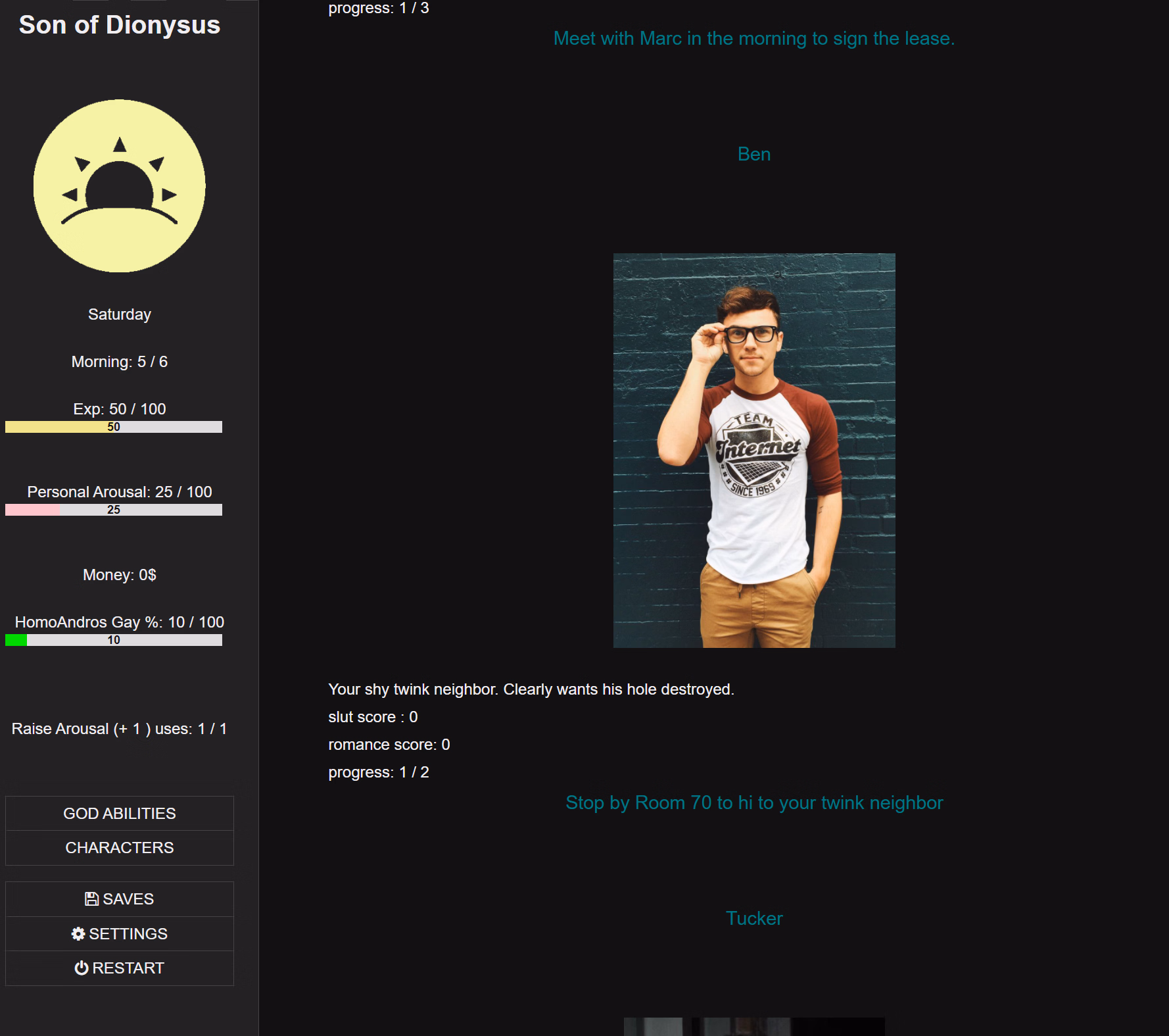 HTML Abandoned Son of Dionysus [v0.2] [GodAkida]