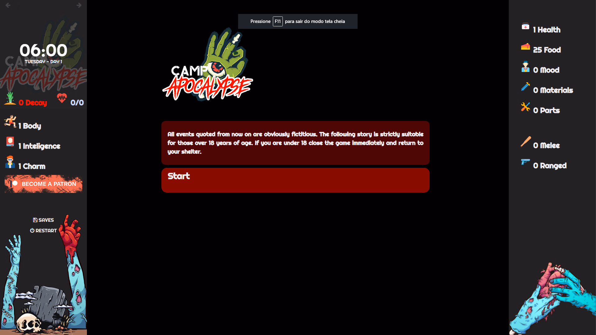 HTML Abandoned Camp Apocalypse [v0.0.4 Bugfix] [StudioUmbra]