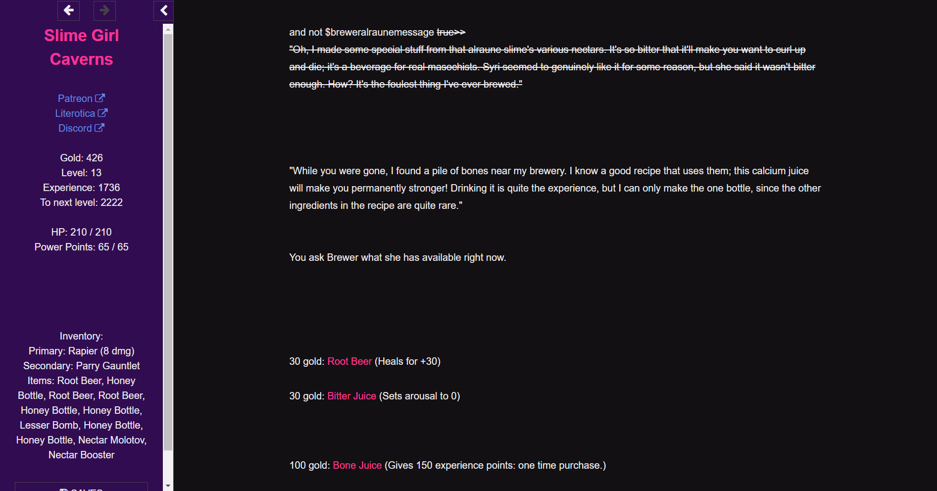 HTML Completed Slime Girl Caverns [v1.2.4] [Elizzyviolet]