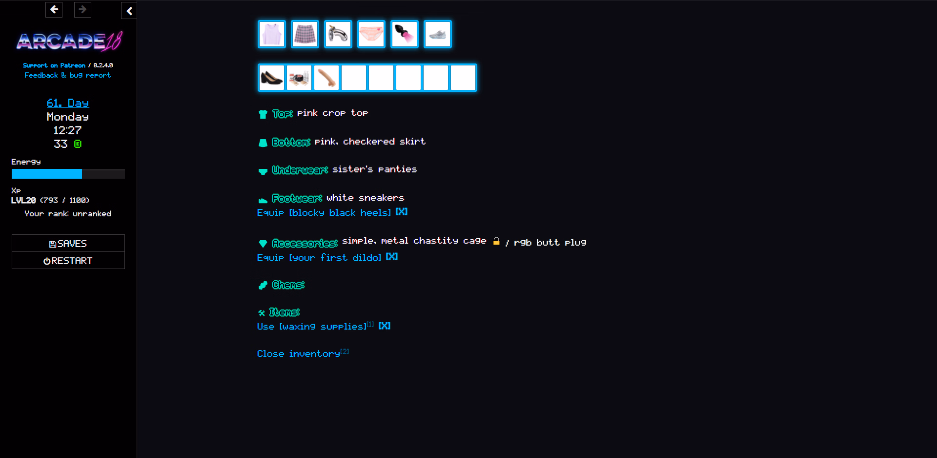 HTML Abandoned Arcade 18 [v0.2.4.1] [Mizperix]