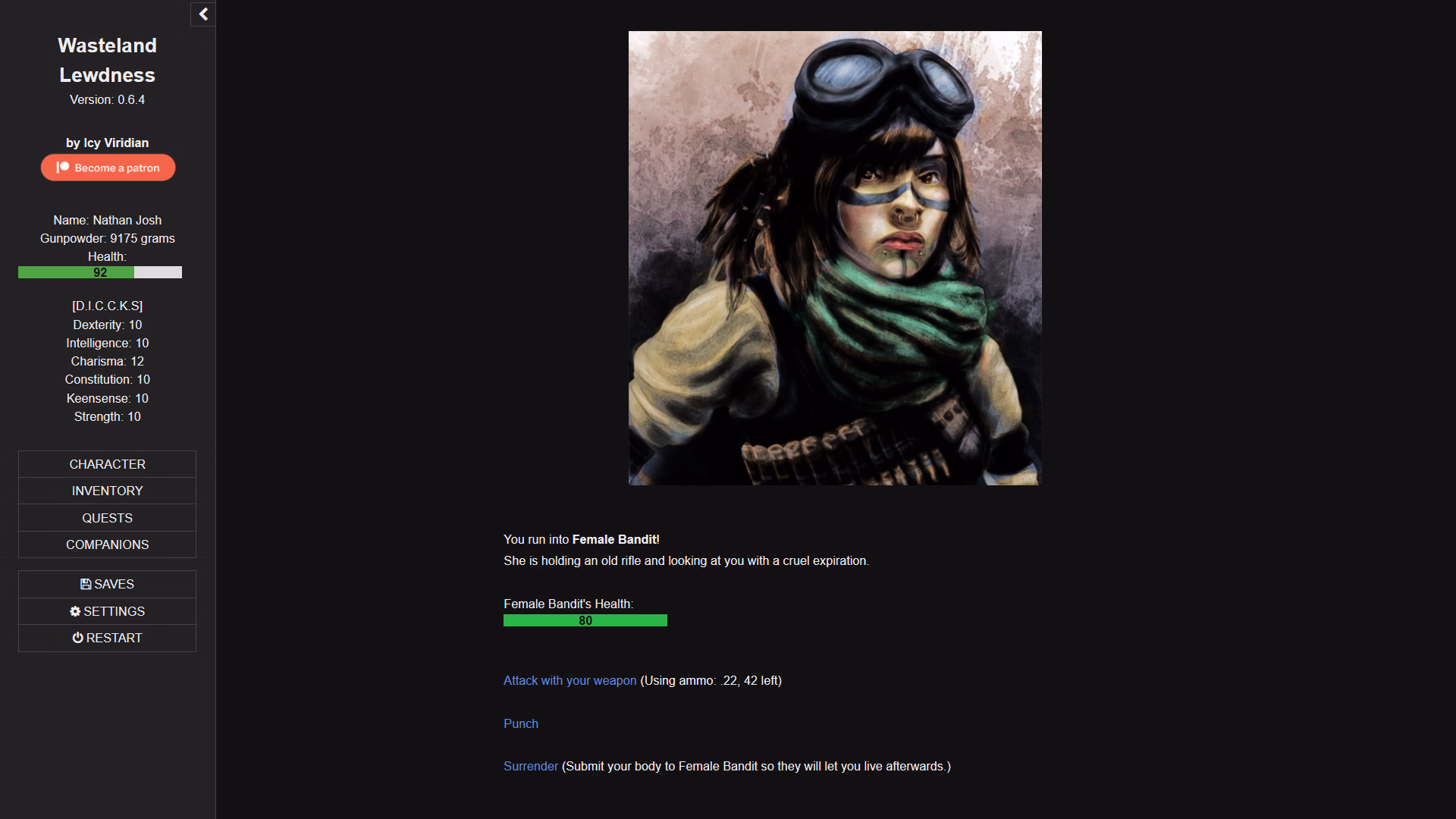 HTML Wasteland Lewdness [v0.72] [Icy Viridian]