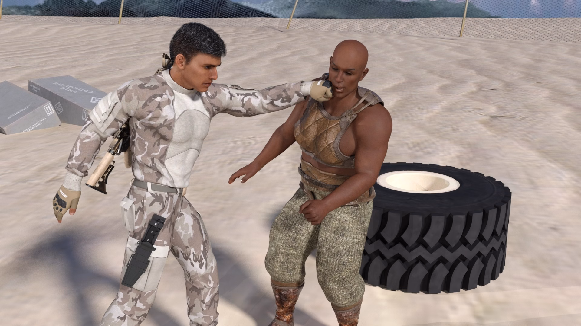 VN Ren'Py Abandoned Hot Sand of Antarctica [v0.09] [Grinvald]