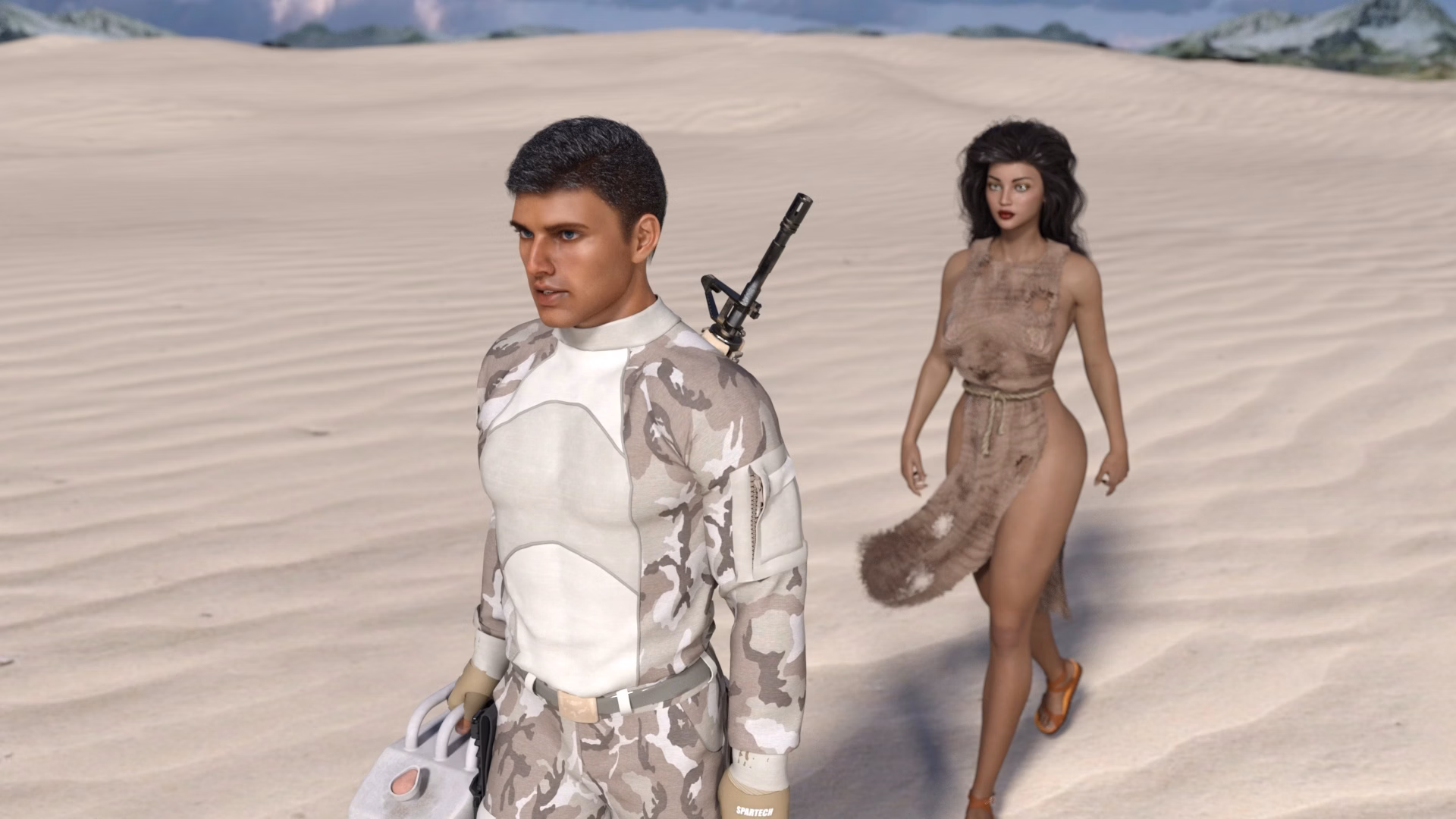 VN Ren'Py Abandoned Hot Sand of Antarctica [v0.09] [Grinvald]