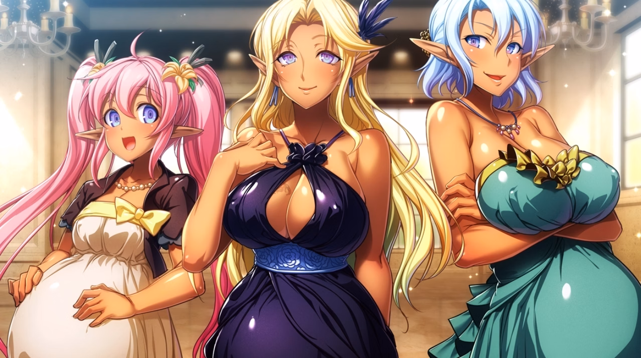 VN Others Completed Namaiki Dark Elf Sisters: Cocky Chicks Craving Creampies [Final] [Waffle]