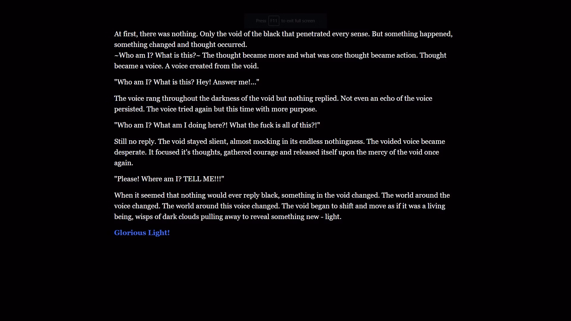 HTML Abandoned Vilium Origins : One [Ch 1 - Part 1] [Koalas Kross]