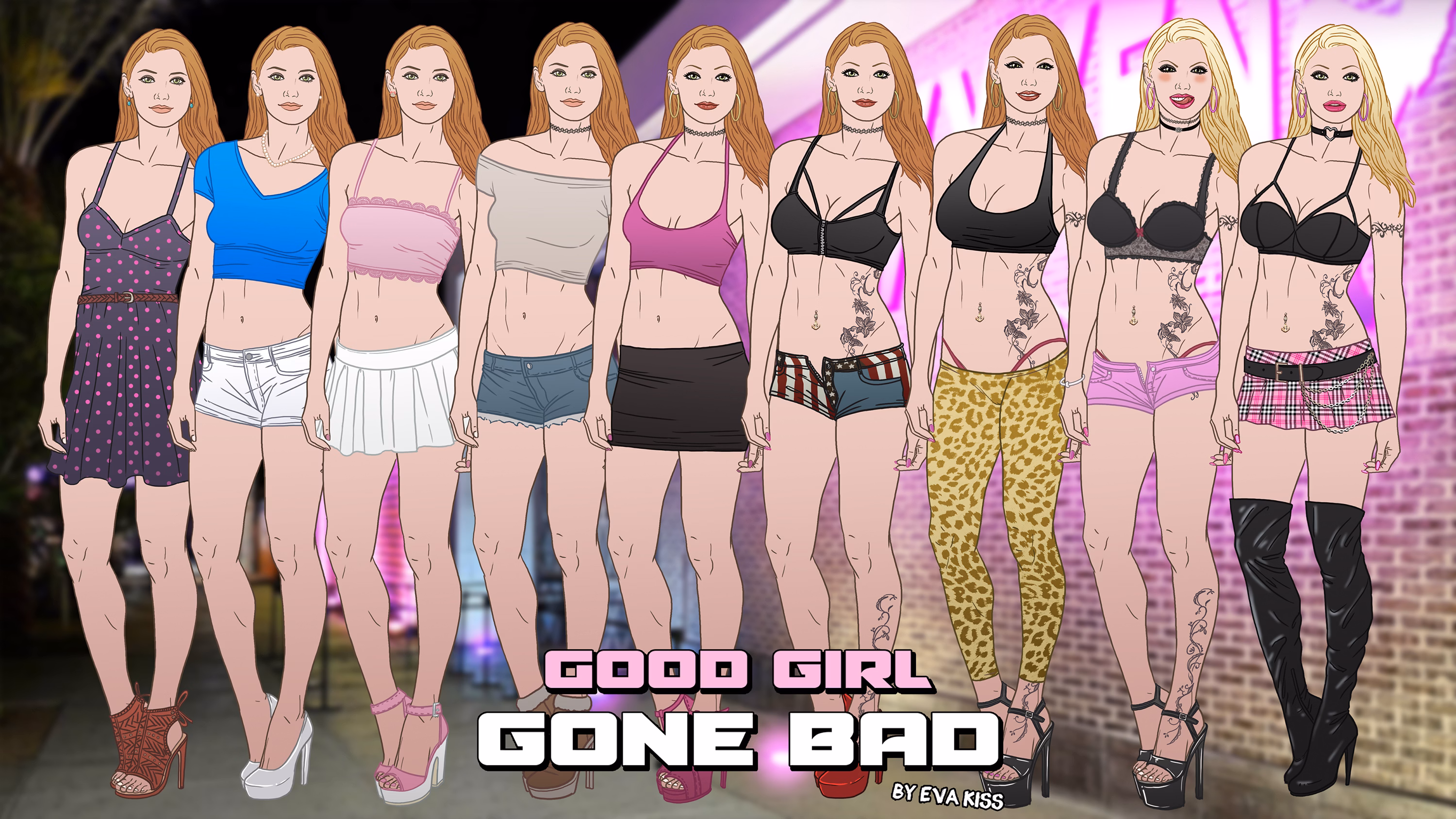 VN Ren'Py Completed Good Girl Gone Bad [v1.2 Jasmin DLC] [Eva Kiss]