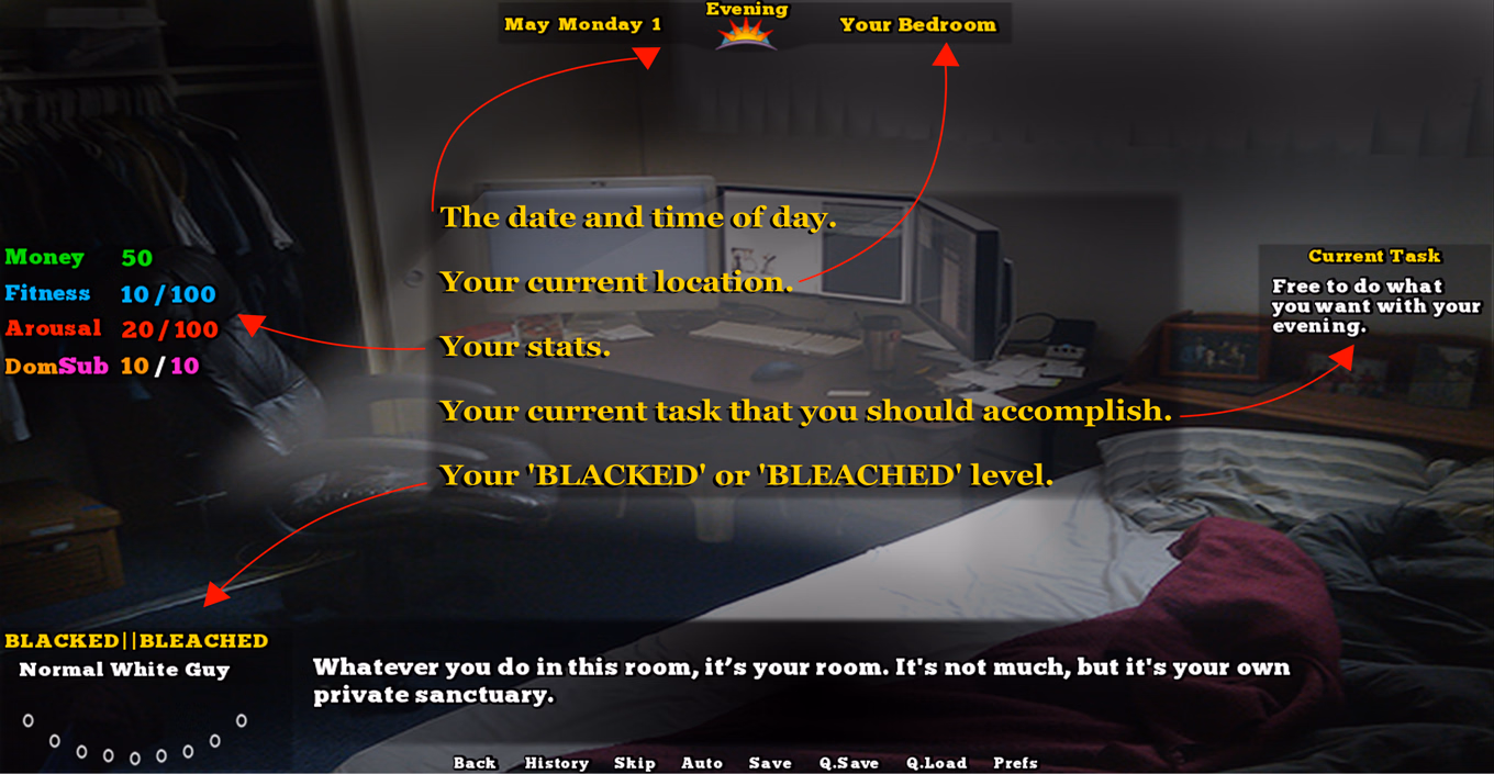 VN Ren'Py Abandoned Blacked or Bleached [v0.3] [Pallidus Nox]