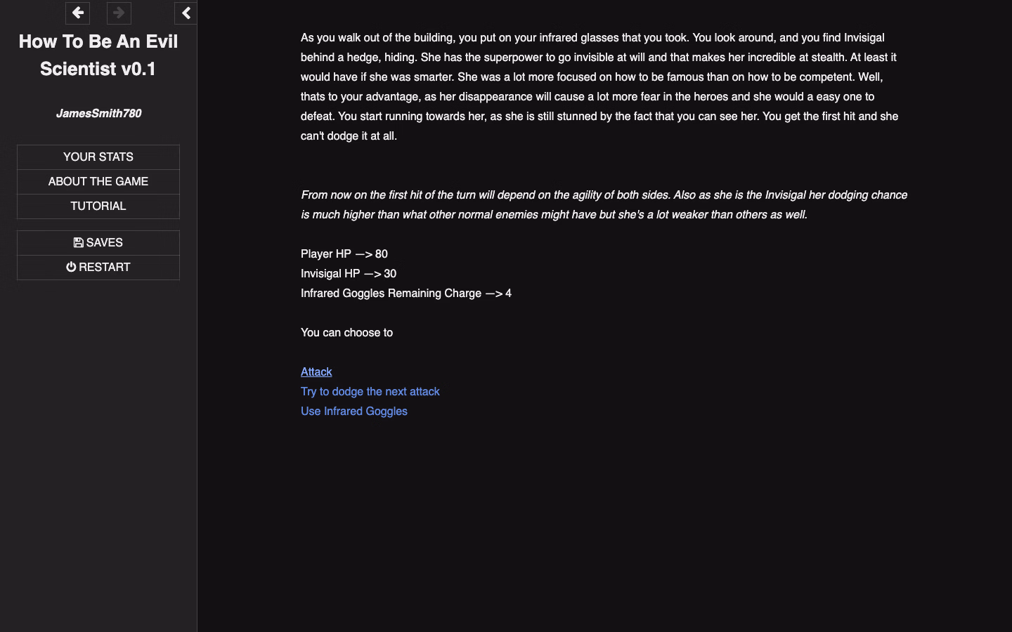 HTML Abandoned How to Be an Evil Scientist [v0.1] [JamesSmith780]