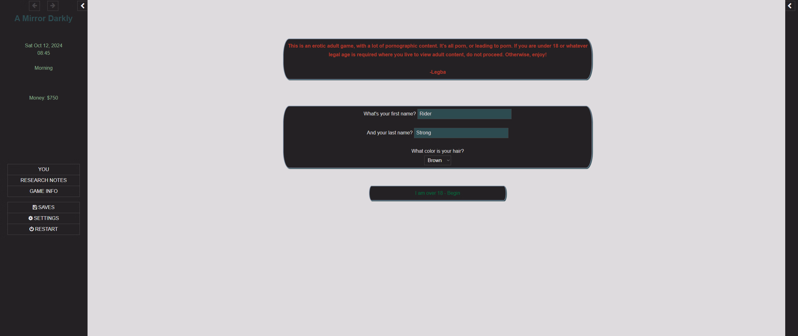 HTML Abandoned Loa: A Mirror Darkly [v0.1.7] [Legba]