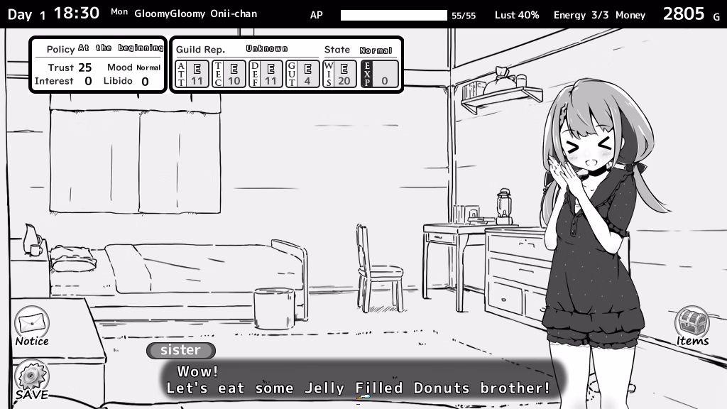 Wolf RPG Completed Living With Sister: Monochrome Fantasy [v2.0.0 + DLC] [Inusuku]