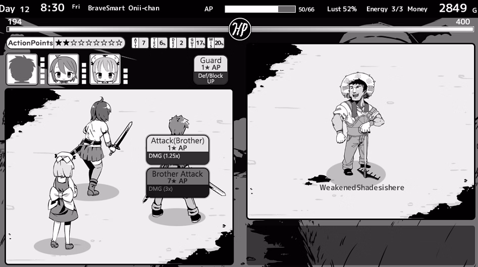 Wolf RPG Completed Living With Sister: Monochrome Fantasy [v2.0.0 + DLC] [Inusuku]