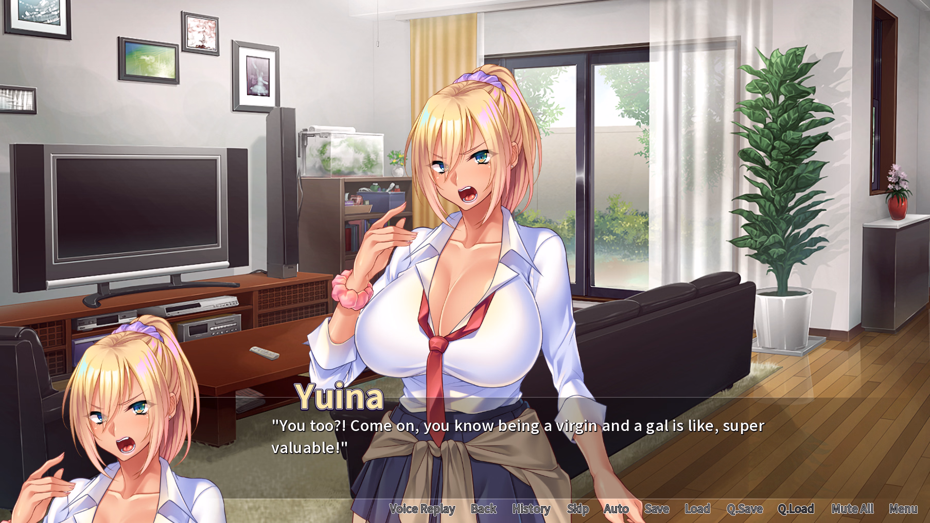 VN Ren'Py Completed Hentai Houseparty: Gyaru Gangbang [Final] [Miel]