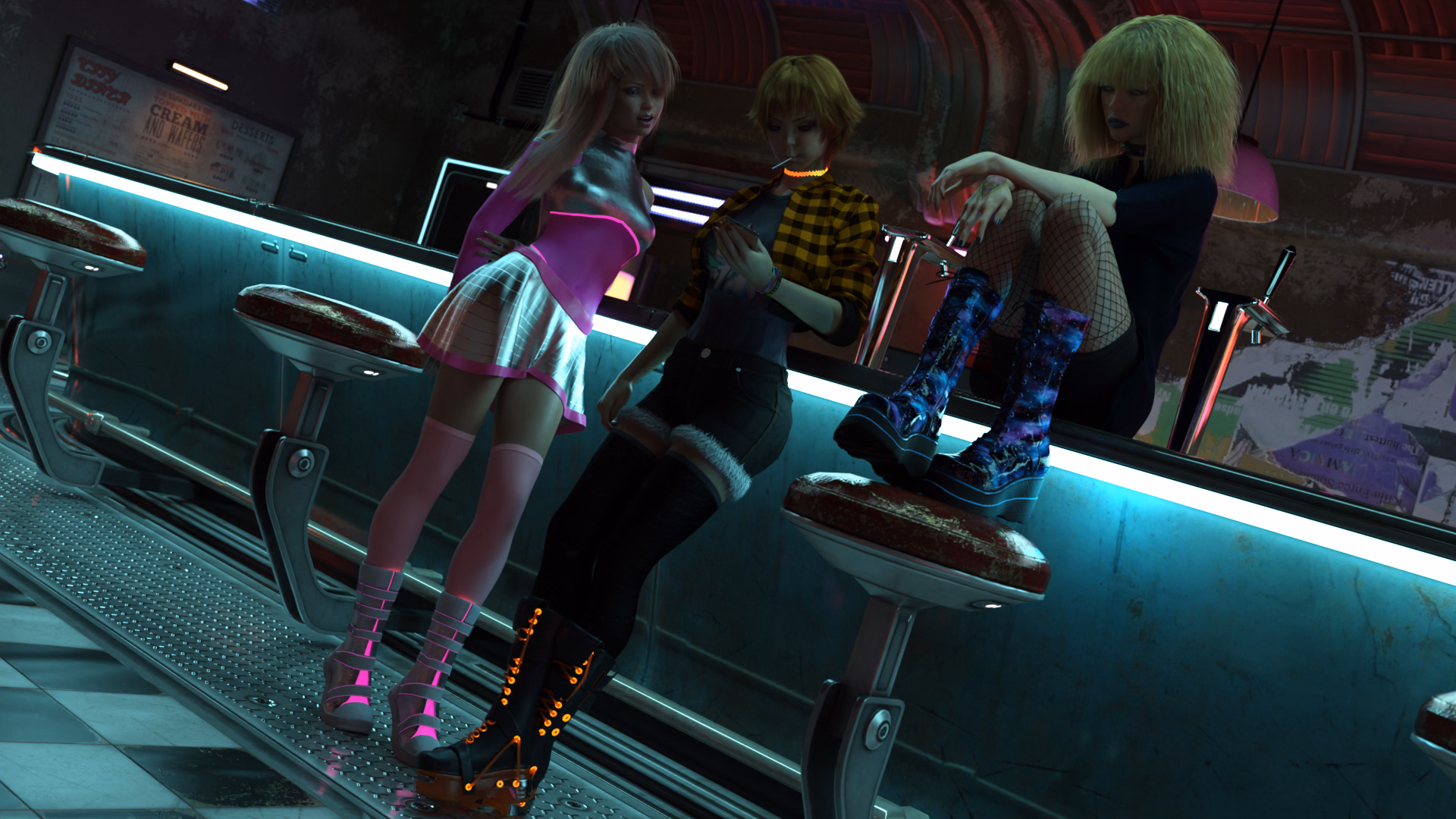 VN Ren'Py Abandoned Chrome Lifelines-Chapter 1 [Ch 1 Part 2] [zTi Creations]