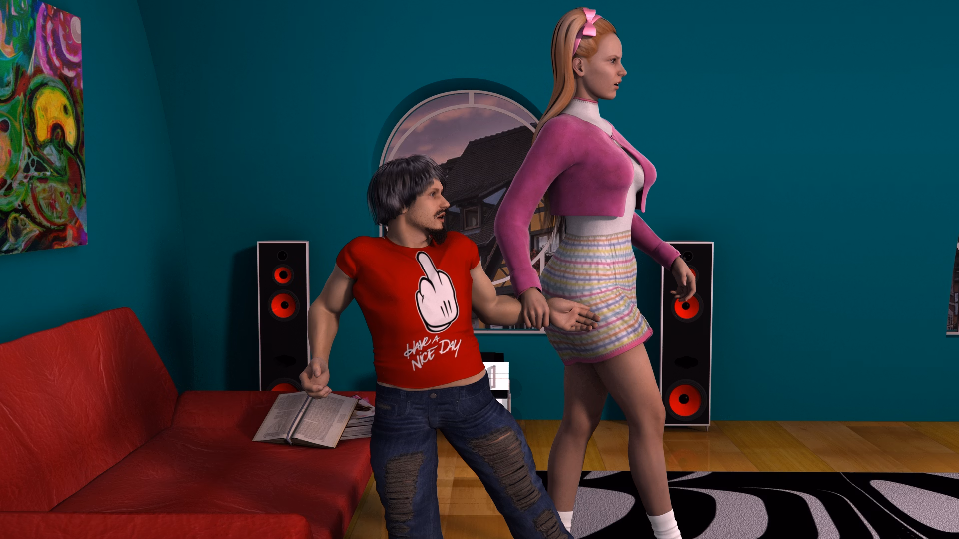 VN Others Abandoned Annoying the Babysitter [Demo] [OTK Productions]