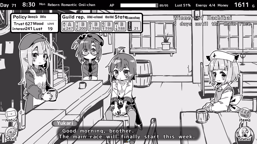 Wolf RPG Completed Living With Sister: Monochrome Fantasy [v2.0.0 + DLC] [Inusuku]
