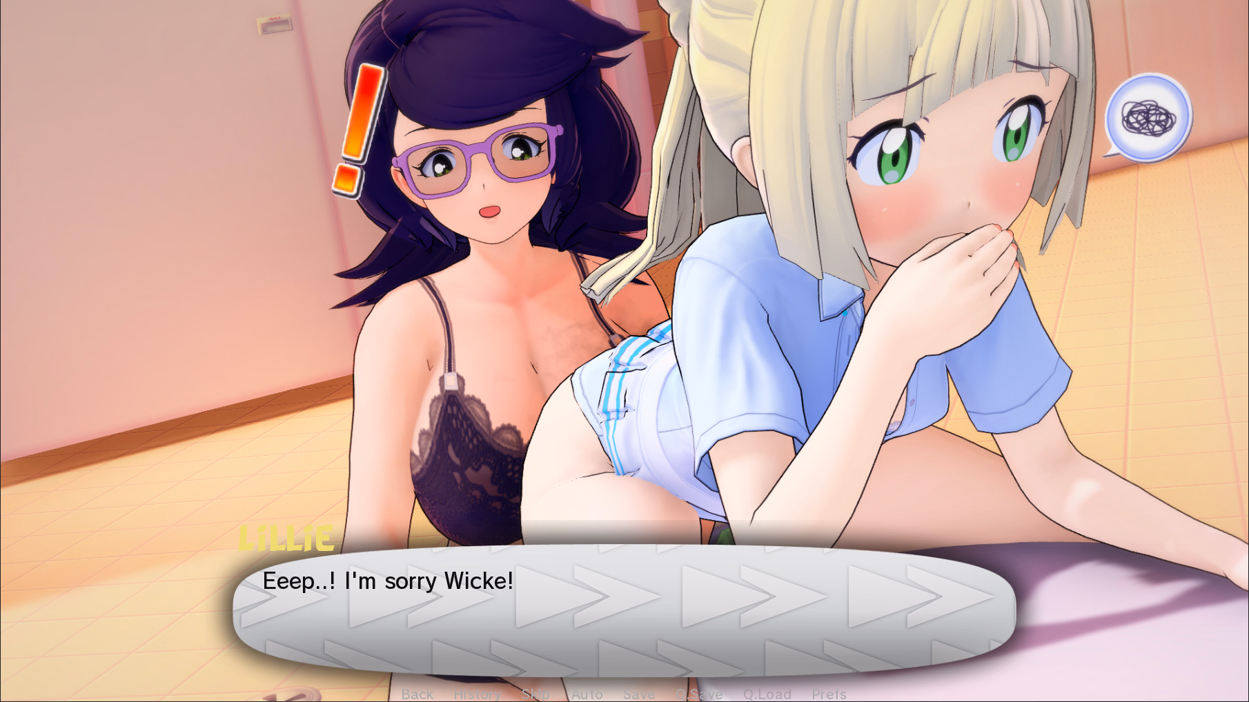 VN Ren'Py Abandoned Pokégirl Stories #1: Lillie's Toilet troubles [v0.2] [slormo]