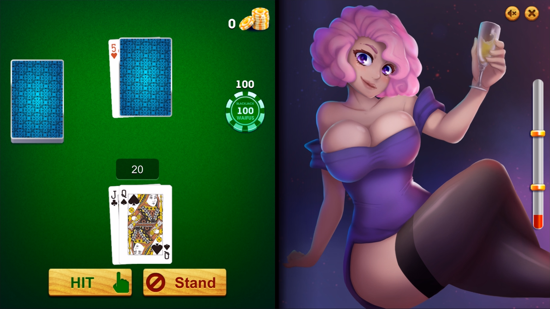 Unity Completed Blackjack and Waifus [Final] [KG/AM]