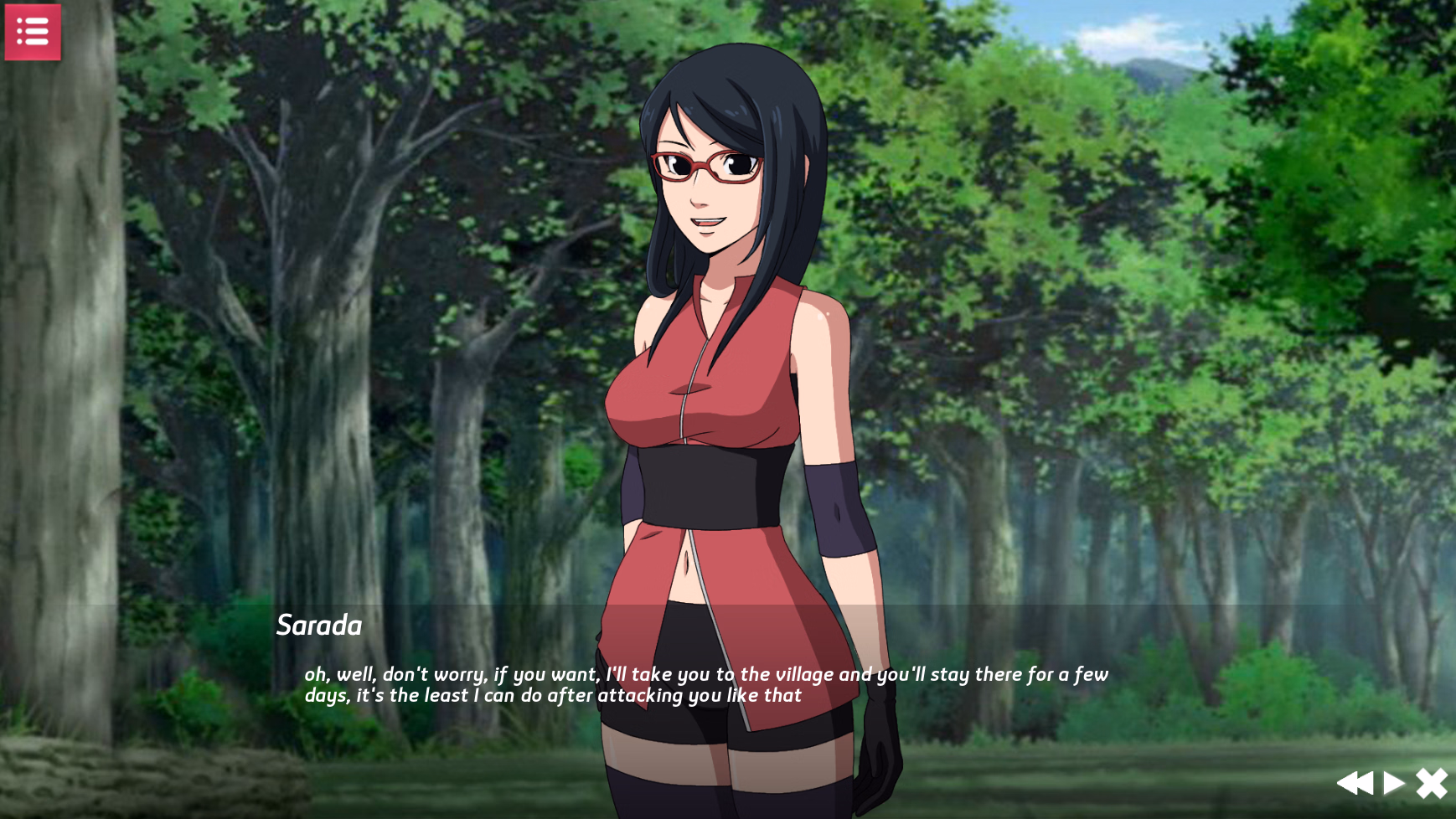 Ren'Py Sarada Rising + Boruto Naruto Next Generation [v1.1] [Arte Eroge]