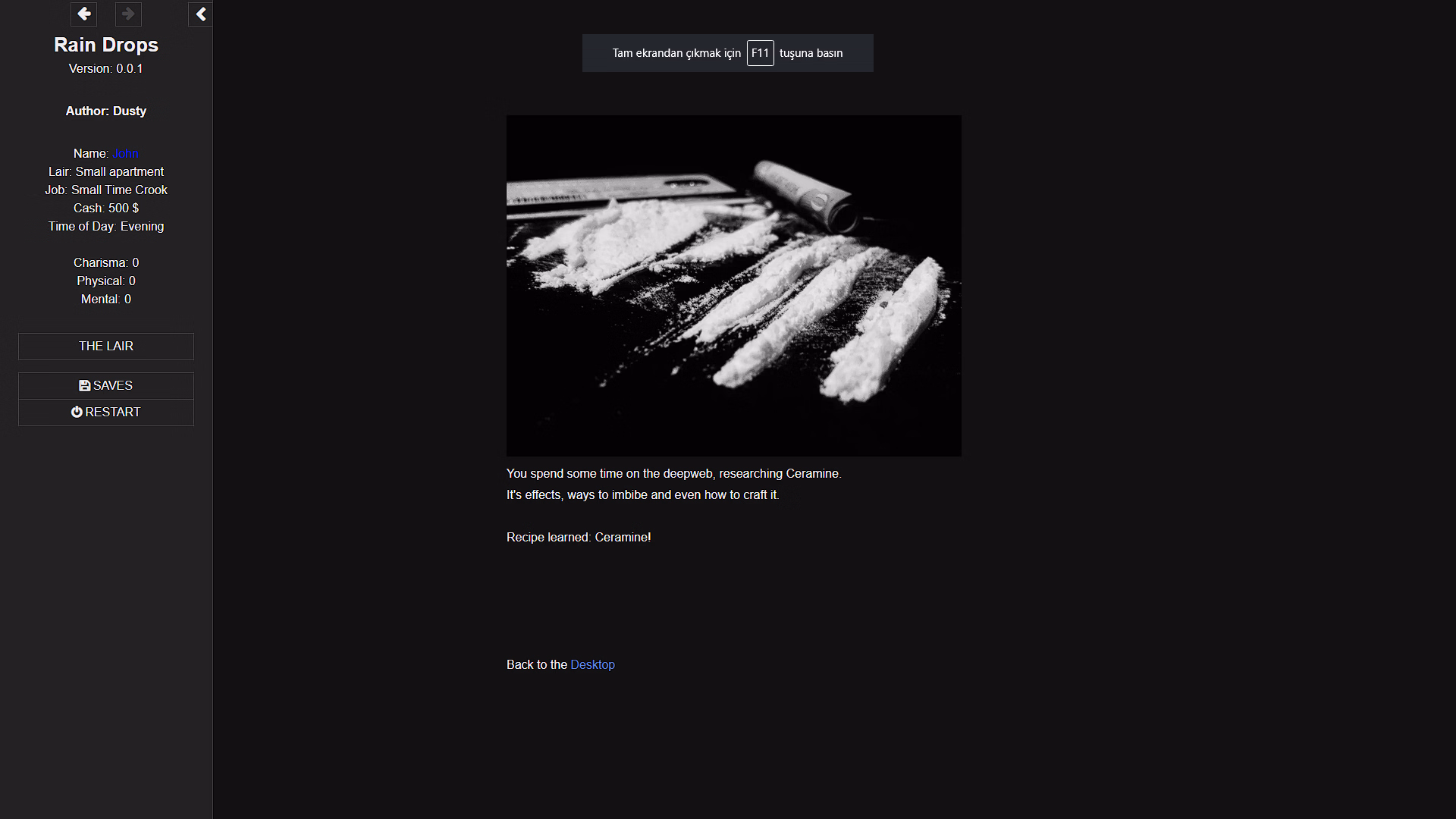 HTML Abandoned Rain Drops [v0.1 Bugfix] [Emporium]
