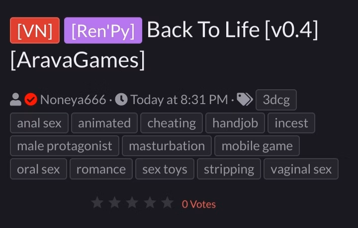 VN Ren'Py Abandoned Back to Life [v0.05.1] [AravaGames]