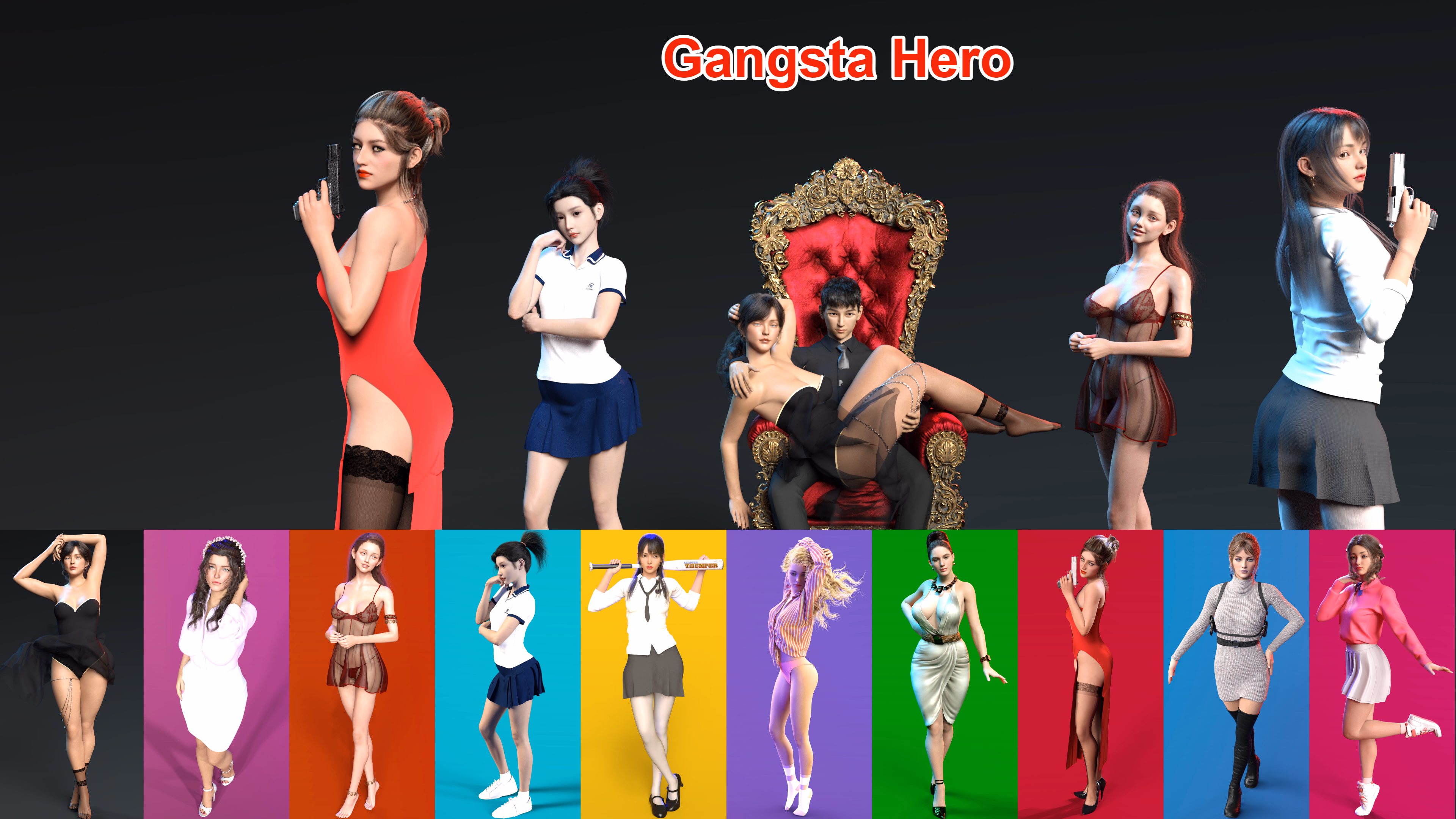 VN Ren'Py Abandoned Gangsta Hero [v0.01] [HFun Studios] download