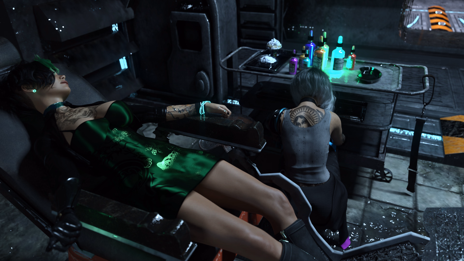 VN Ren'Py Abandoned Chrome Lifelines-Chapter 1 [Ch 1 Part 2] [zTi Creations]
