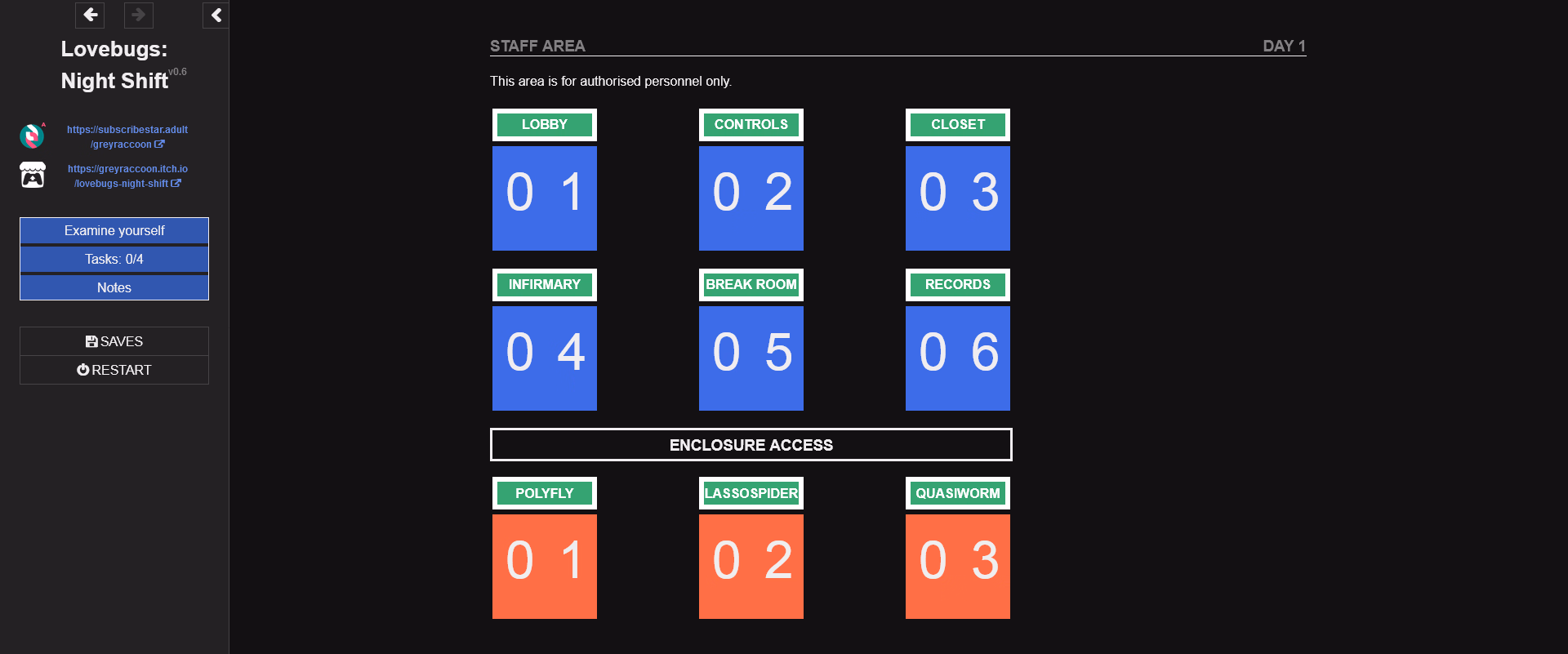 HTML Abandoned Lovebugs: Night Shift [v0.6] [GreyRaccoon]