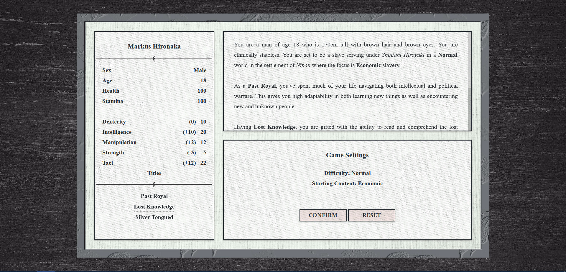 HTML Abandoned Free Cities: Origins [v0.0.2.2.7] [Mimus Studios]