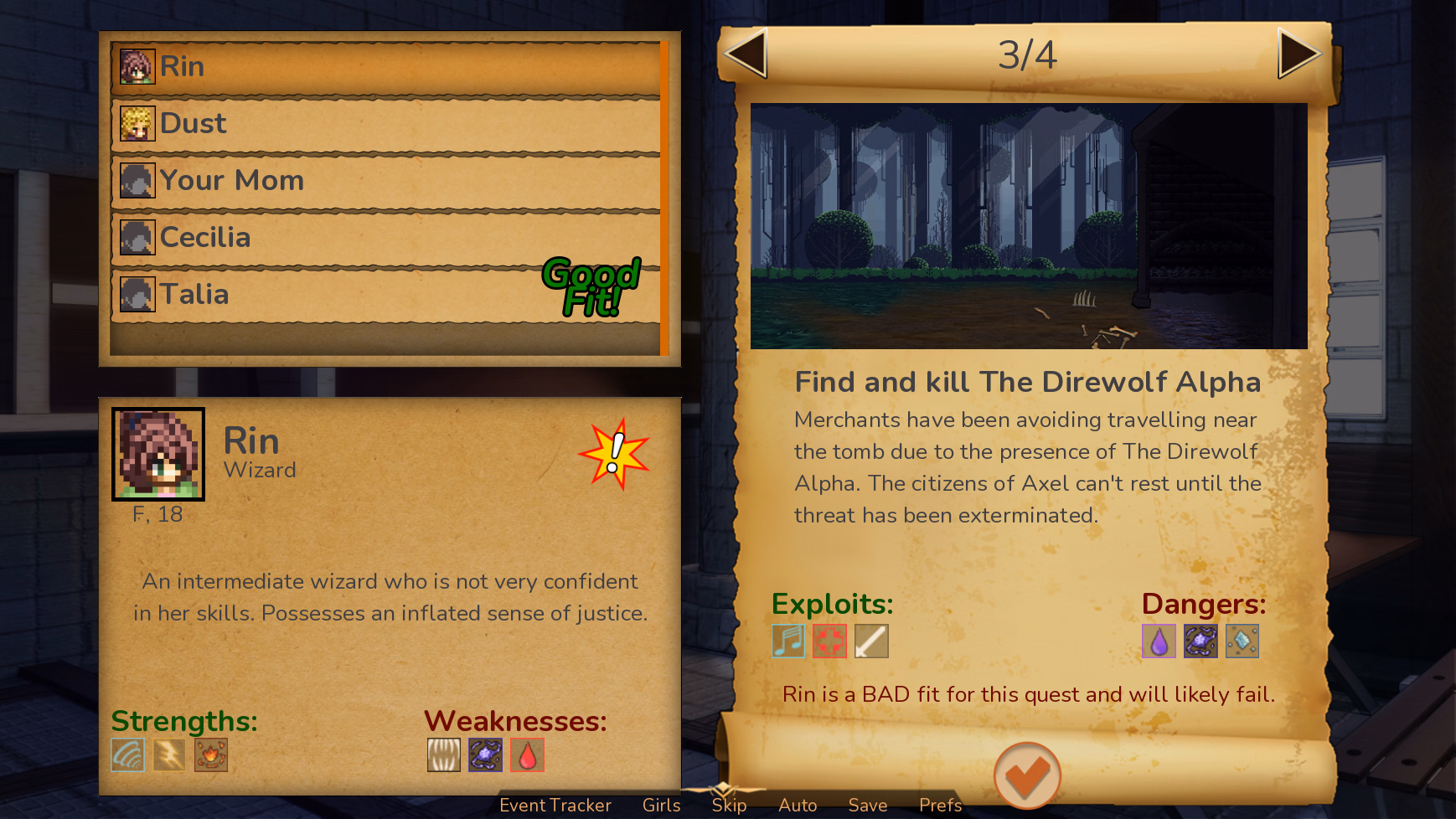 Ren'Py Adventurer Trainer [v0.2.2b] [PastryIRL]