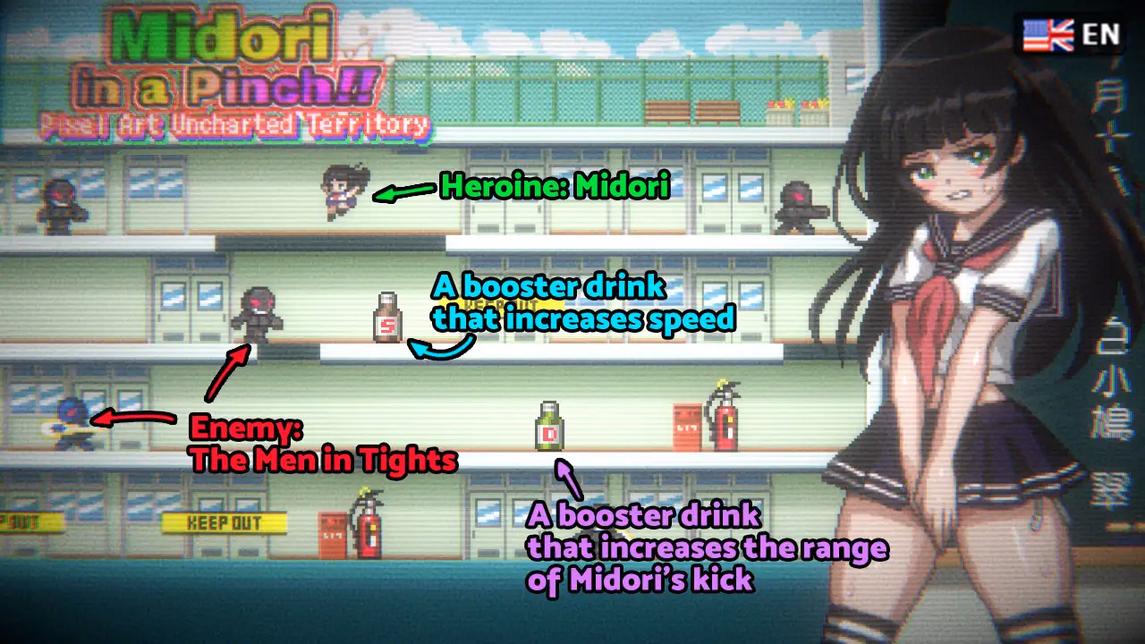 Unity Completed Midori in a Pinch: Pixel Art Uncharted Territory [Final] [Pinkgold]