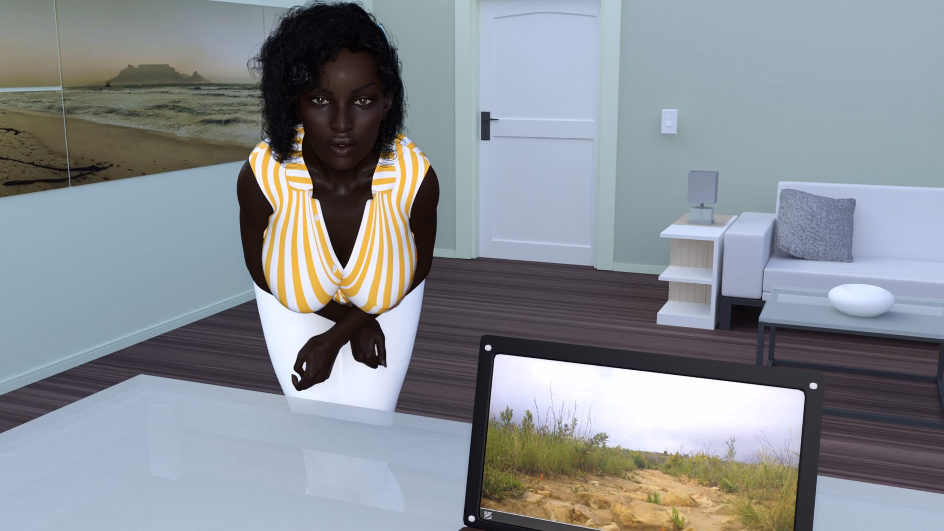 VN Ren'Py Abandoned Paradise with Black Beauties [v0.02] [OnlyGoodGames]