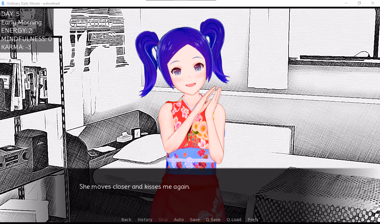 VN Ren'Py Abandoned Ordinary Daily Ghosts [S1 E1 v0.9] [nudaludo]