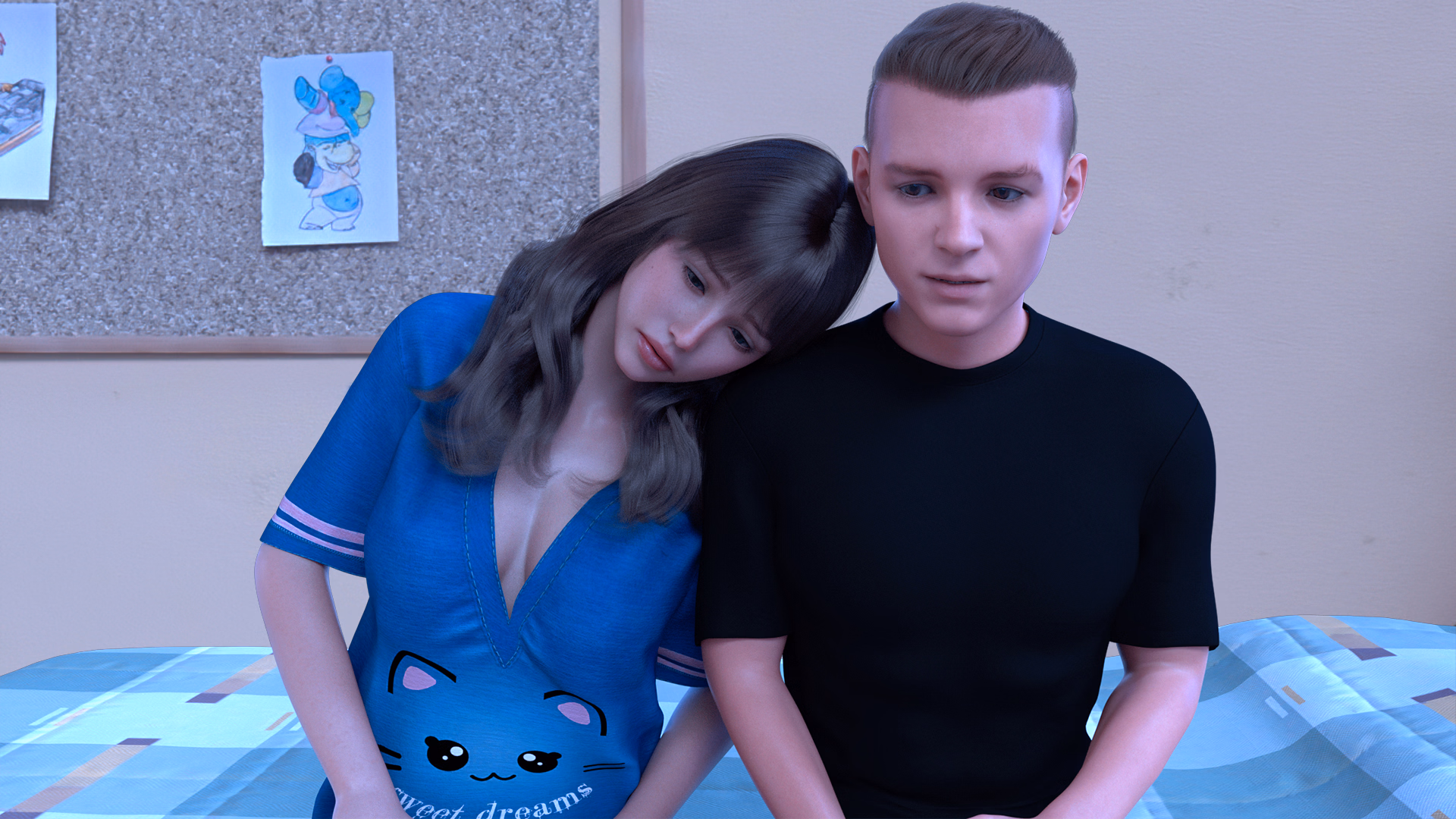 VN Ren'Py Abandoned Blue Action [v0.1] [Lonely Wolf]