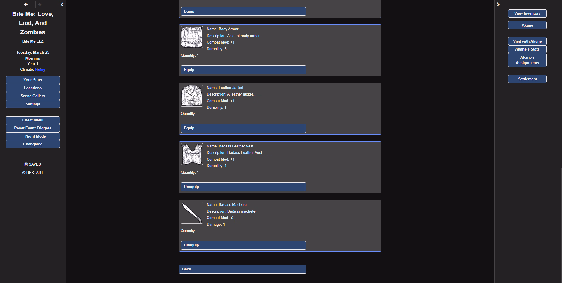 HTML Abandoned Bite Me - Love, Lust, and Zombies [vA13 Cheat] [Bite Me LLZ]