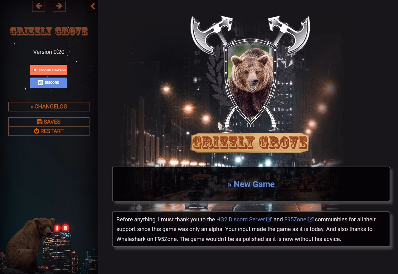 HTML Grizzly Grove [v0.26j] [Rafster]